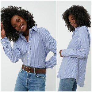 The Shirt by Rochelle Behrens Boyfriend Shirt Blue White Stripe Tuckernuck XL